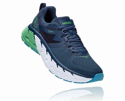 Hoka One One Gaviota 2 Férfi Gyalogló Cipő - Kék [H3054-891]